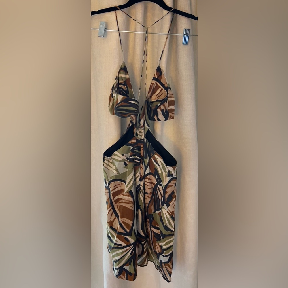 Zara cutout patterned mini dress - Picture 2 of 3